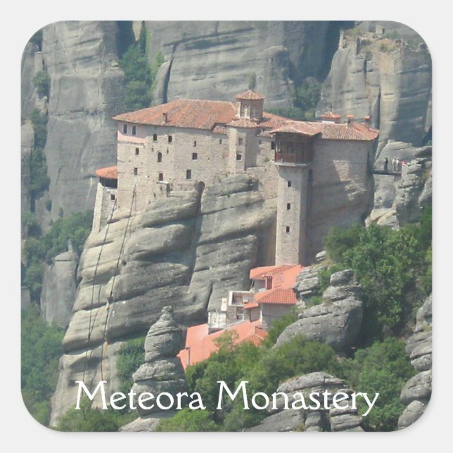 Monasterio de Meteora 1 Pegatina (Anverso)
