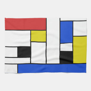 Mondrian alinea la toalla de cocina 16" x 24"