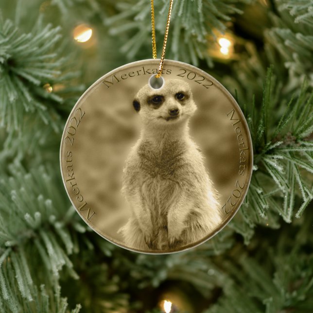 Moneda de Golden Meerkat 2022, ornamento de Navida (Árbol)