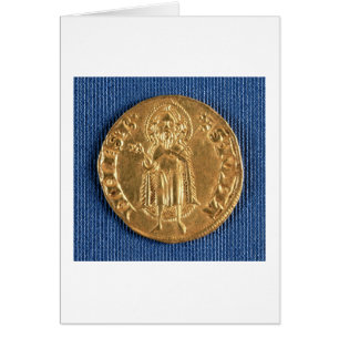 Moneda de oro, con St. John el Bautista, siglo XVI