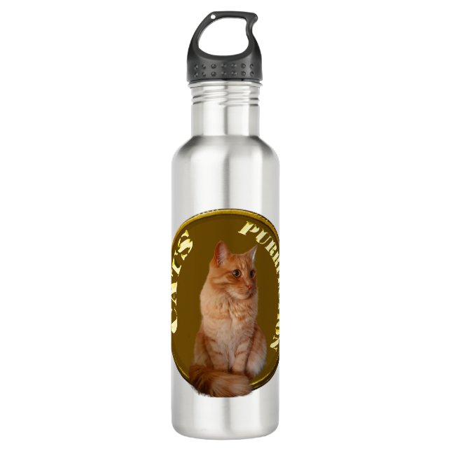 Moneda de oro Ginger Cat, botella de agua (Anverso)