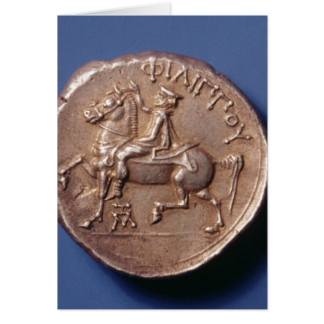 Moneda de plata de Felipe II de Macedonia (Frente)