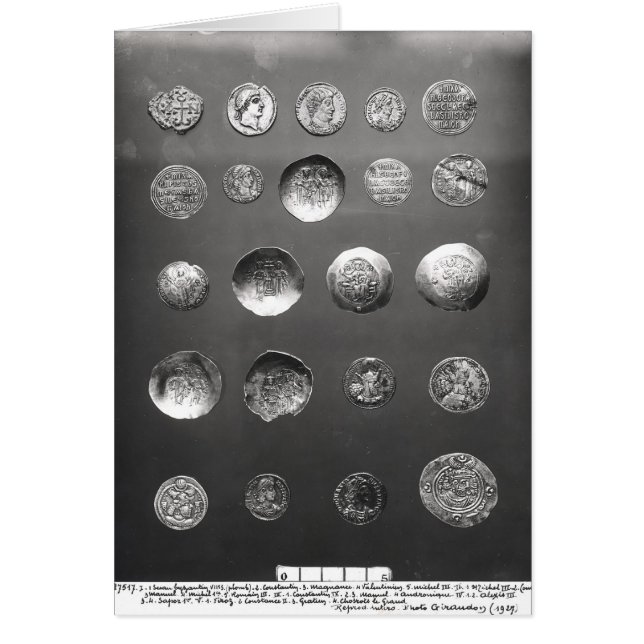 Monedas bizantinas, romanas y de Sassanian (Frente)