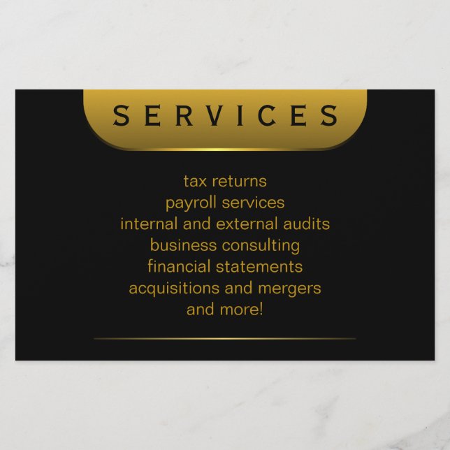 Monedas de oro y negro de 5,5" x 8,5" Volantes de  (Atrás)