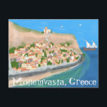 MONEMVASIA GRECIA Isla Arte Viaje Tarjeta postal<br><div class="desc">Tarjeta personalizable,  agregue su propio texto en el dorso o frente de la tarjeta.
Consulte mi tienda para más diseños o hágamelo saber si desea algo personalizado.</div>