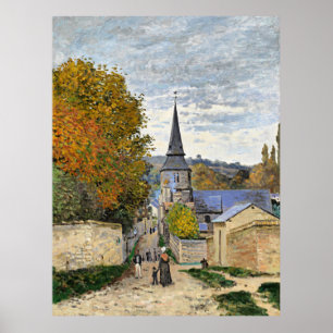 Monet - Calle en Sainte-Adresse, arte fino,