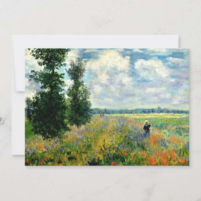 Monet - Campo de amapola, Argenteuil (Anverso)