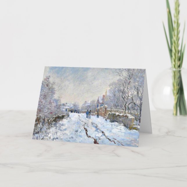 Monet - Escena de nieve en Argenteuil (Anverso)
