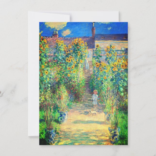 Monet Flower Garden Card (Anverso)