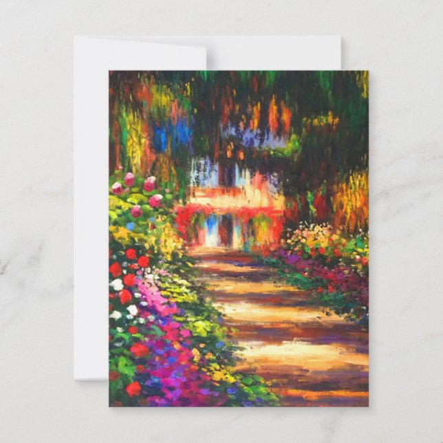 Monet Garden at Giverny Card (Anverso)