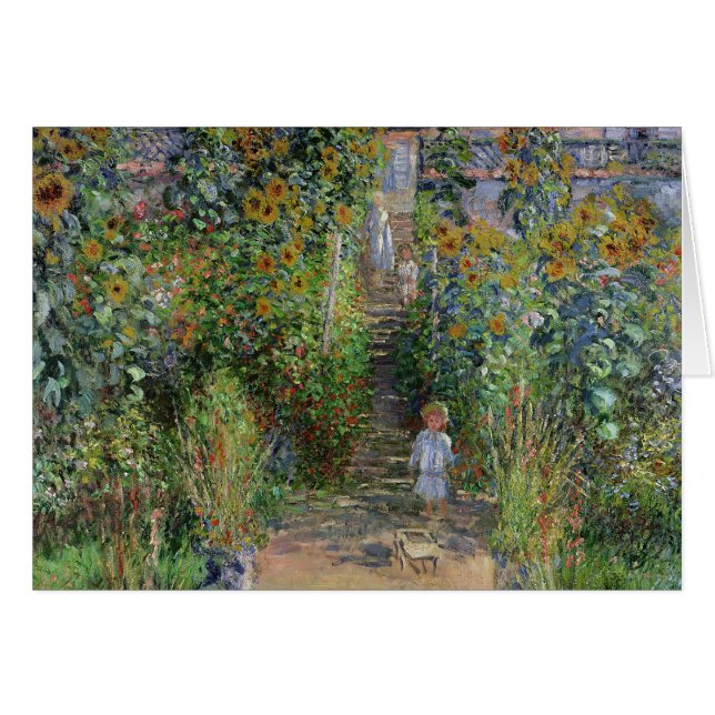 Monet Garden Vetheuil Impresionim Pintura (Anverso (Horizontal))