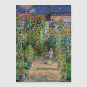Monet Garden Vetheuil Impresionim Pintura