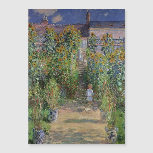Monet Garden Vetheuil Impresionim Pintura (Anverso)