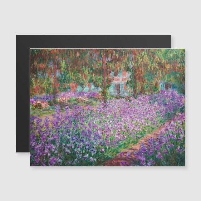 Monet - Jardín del artista en la Giverny Magnetic  (Anverso/Reverso)