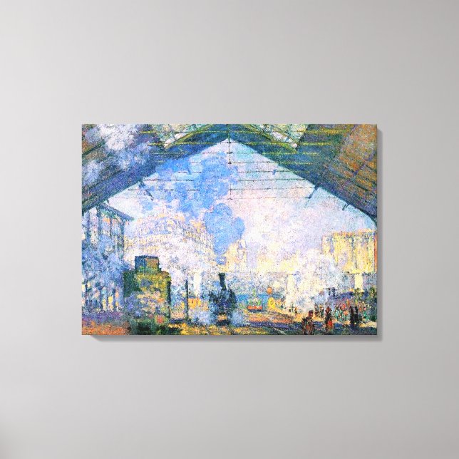 Monet - La estación de Saint-Lazare, arte refinado (Anverso)