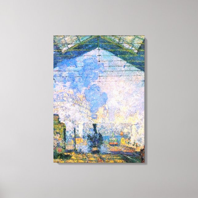 Monet - La estación de Saint-Lazare, arte refinado (Anverso)