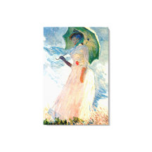 Monet Lady con lienzo de parasol