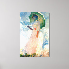 Monet Lady con lienzo de parasol