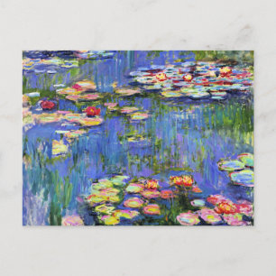 Monet - Lilies de agua, 1916, tarjeta