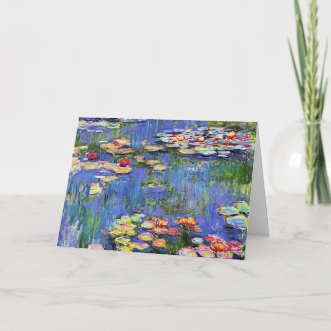 Monet - Lilies de agua, 1916, tarjeta (Anverso)