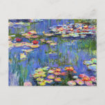 Monet - Lilies de agua, 1916, tarjeta<br><div class="desc">Famoso cuadro de Claude Monet,  Water Lilies 1916</div>