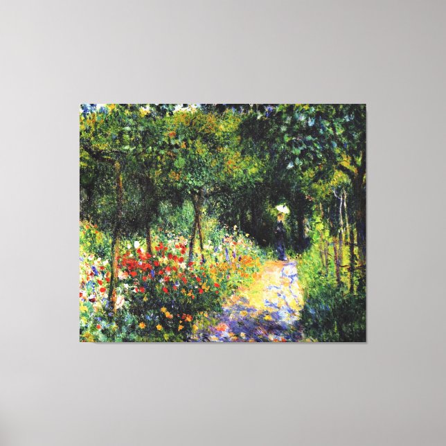 Monet - Mujer en el jardín, pintura de arte fino (Anverso)