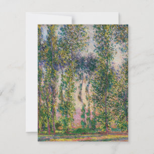 Monet Poplars en Giverny Invitaciones