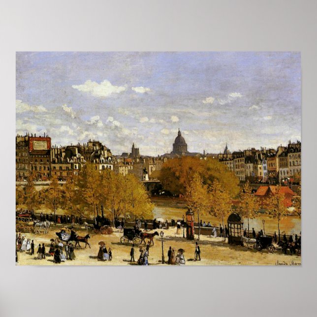 Monet - Quai du Louvre, arte fino (Frente)