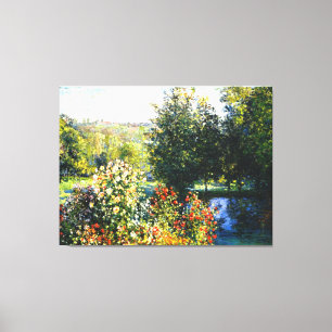 Monet - Rosas en el Jardín de Montgeron, arte fino