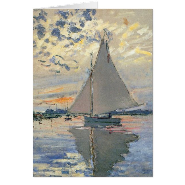 Monet Sailboat Impresionismo Francés Arte Clásico (Frente)