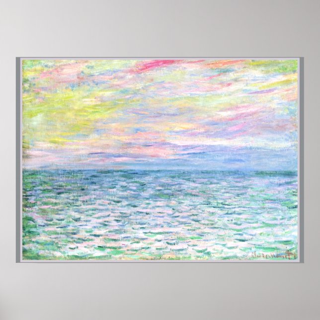 Monet - Sunset en Pourville, arte (Frente)