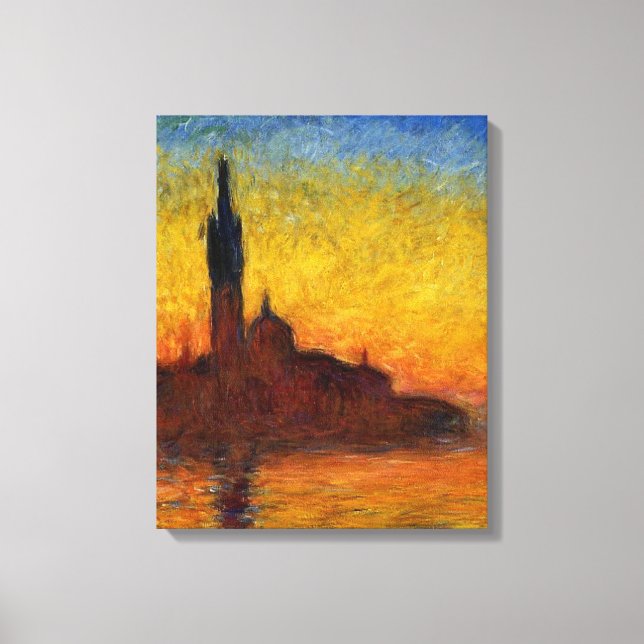 Monet Sunset Venecia Colorido Impresionismo Arte (Anverso)