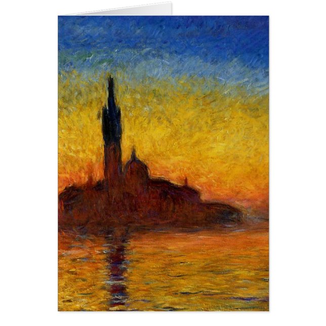 Monet Sunset Venecia Colorido Impresionismo Arte (Frente)