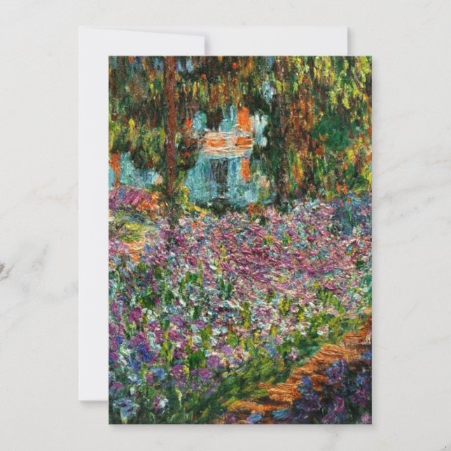 Monet The Artist's Garden a invitación de Giverny (Anverso)