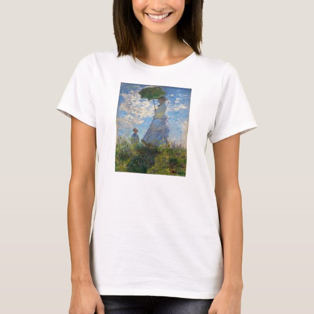 Monet The Promenade Woman con una camiseta de somb (Anverso)