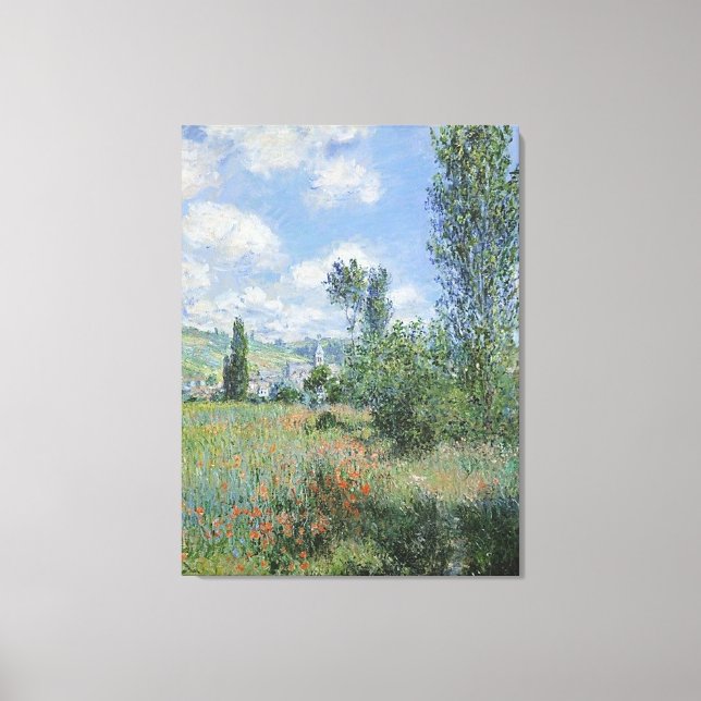Monet Vetheuil 30x40 Lienzo envuelto (Anverso)