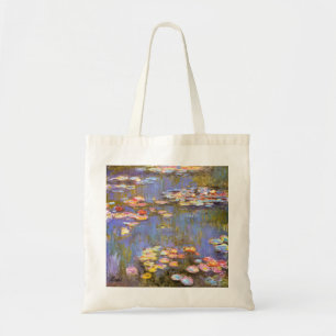 MONET Water Lilies 1916 bolsa de tote con tonos br