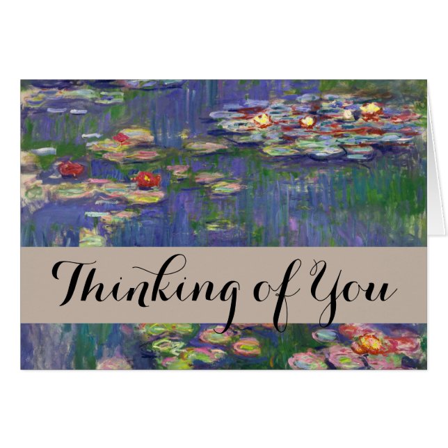 Monet Water Lilies Masterpiece Pintura (Anverso (Horizontal))