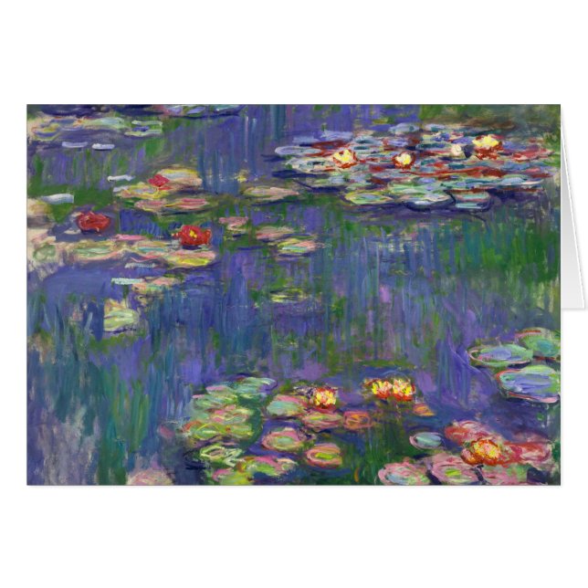 Monet Water Lilies Masterpiece Pintura (Anverso (Horizontal))