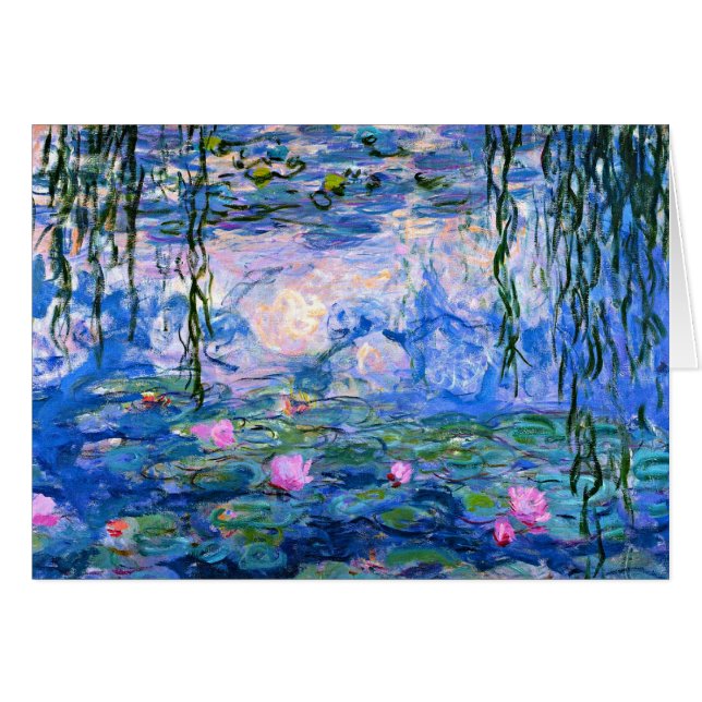 Monet - Water Lilies, obra de arte de 1919 (Anverso (Horizontal))