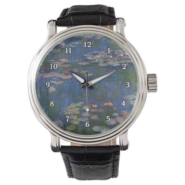 Monet Water Lilies reloj de pulsera (Anverso)