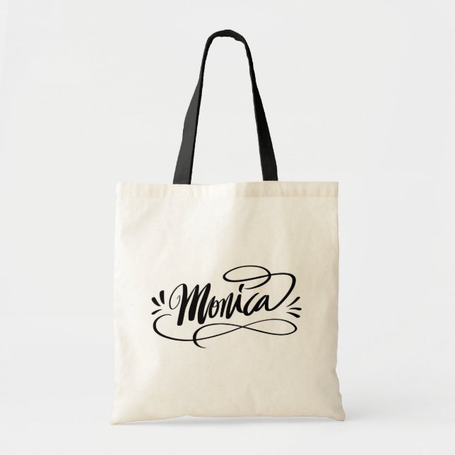 Mónica - Bolsos de caligrafía personalizados (Frente)
