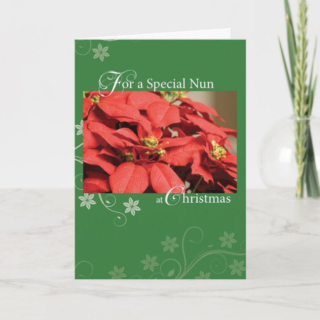 Monja, Poinsettia del navidad (Anverso)