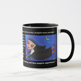 Monja traviesa del vuelo - taza de citas