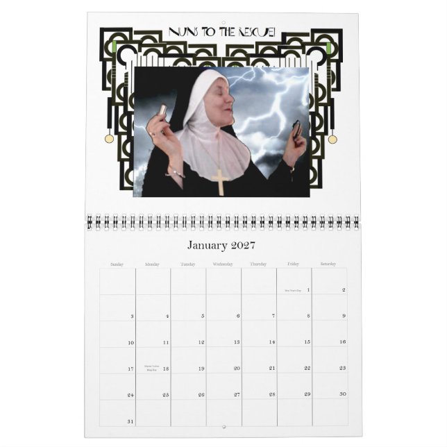 ¡Monjas al RESCATE! Calendario (a partir de marzo) (Jan 2027)