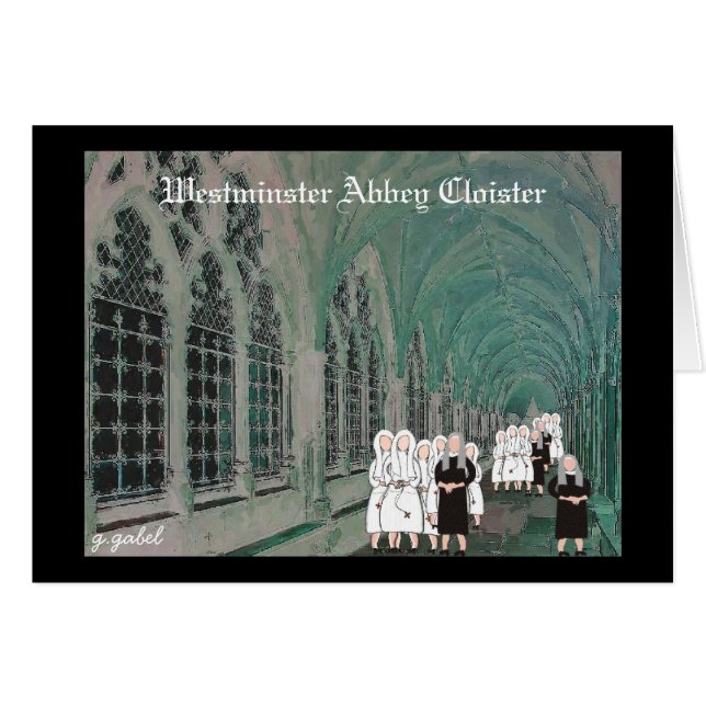 Monjas en el claustro de la abadía de Westminster (Anverso (Horizontal))