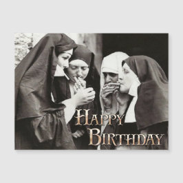 Monjas fumando foto antigua