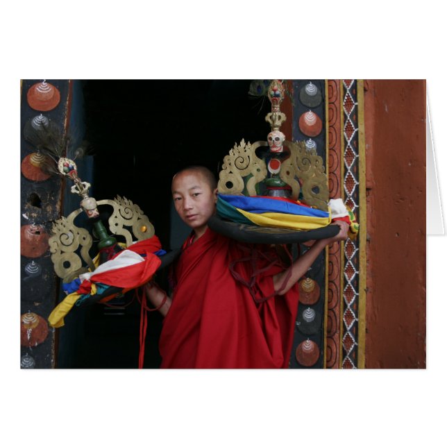 Monje joven con los gorras negros (Anverso (Horizontal))