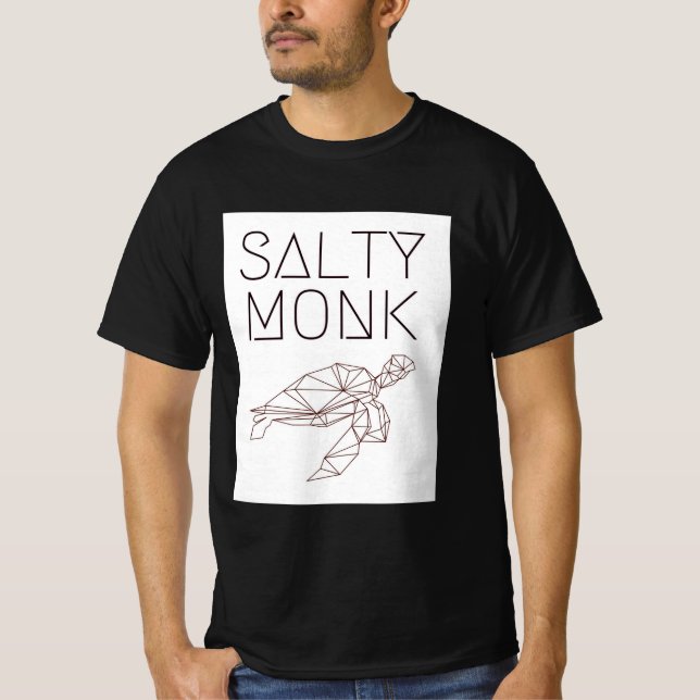 MONK SALTY, Surf, Océano, camiseta de tortuga mari (Anverso)