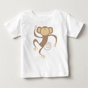 Monkeando alrededor de la camiseta de los bebés